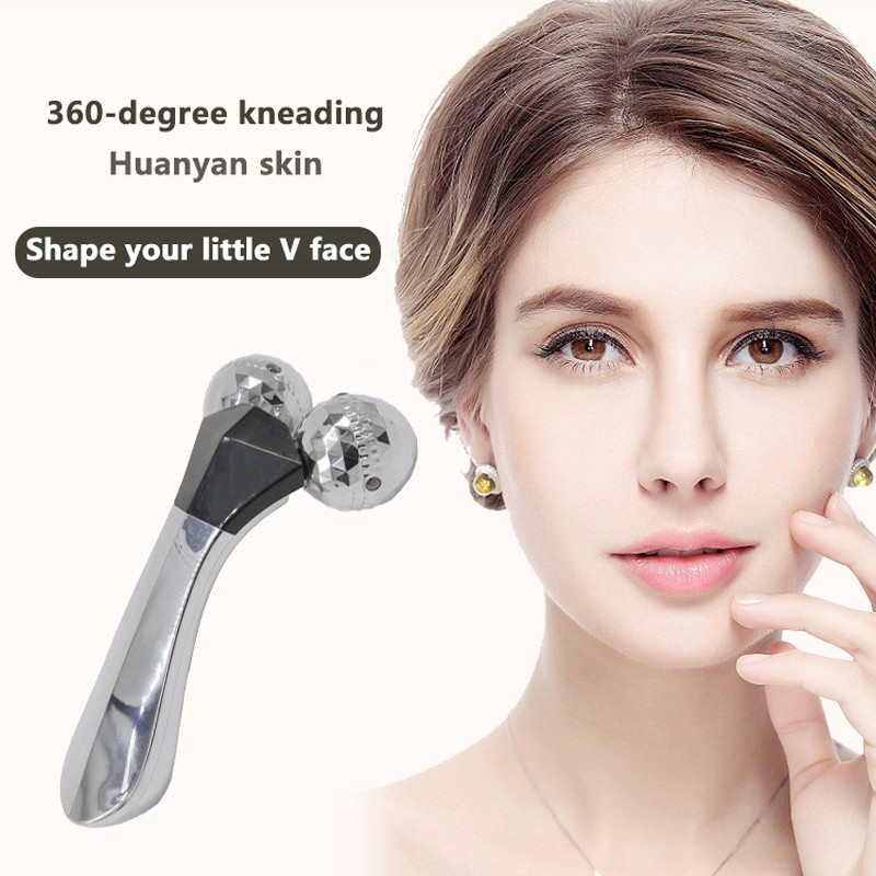 3D Face Body Roller Massager Massage Instrument 360 Rotate Y Shape For Face Lifting Wrinkle Shaping 