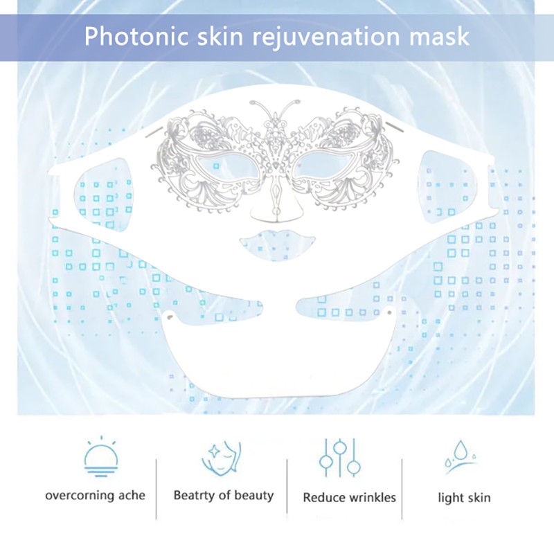 LED Facial Mask Skin Care Mask Household RGB Light Therapy Beauty Care Appliances Skin Care Mask for Face and Neck