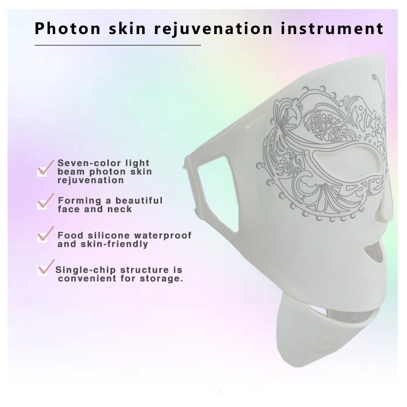 LED Facial Mask Skin Care Mask Household RGB Light Therapy Beauty Care Appliances Skin Care Mask for Face and Neck