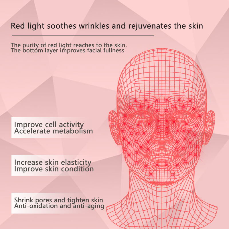 LED Facial Mask Skin Care Mask Household RGB Light Therapy Beauty Care Appliances Skin Care Mask for Face and Neck