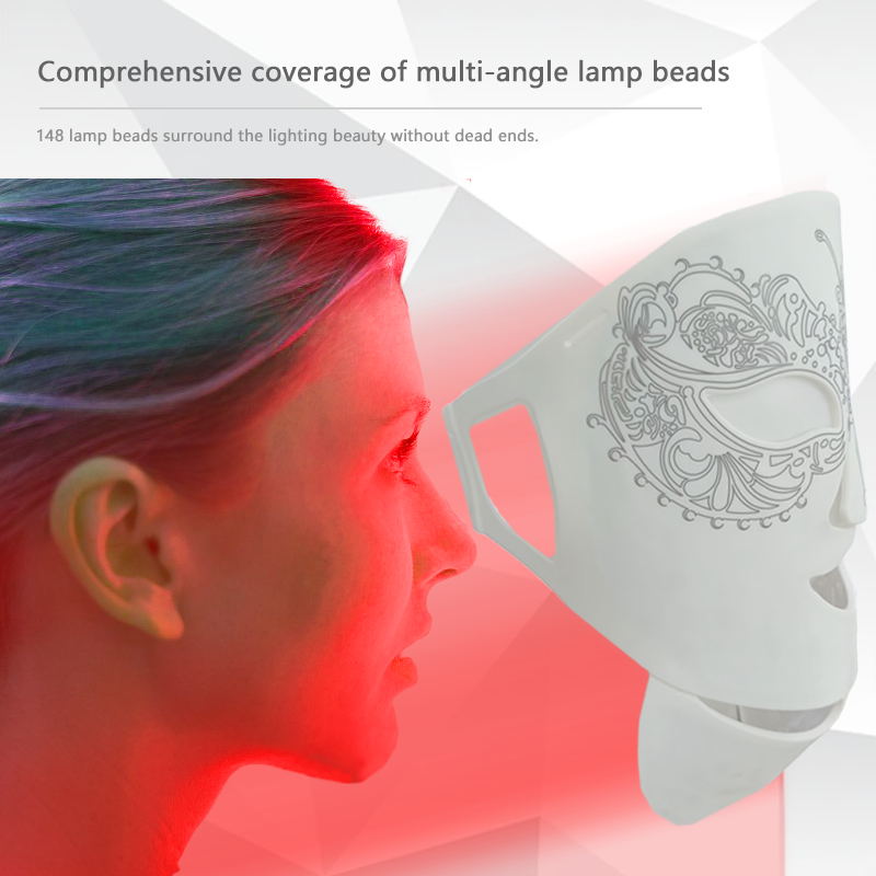 LED Facial Mask Skin Care Mask Household RGB Light Therapy Beauty Care Appliances Skin Care Mask for Face and Neck