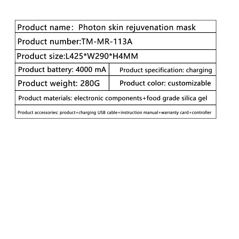 LED Facial Mask Skin Care Mask Household RGB Light Therapy Beauty Care Appliances Skin Care Mask for Face and Neck