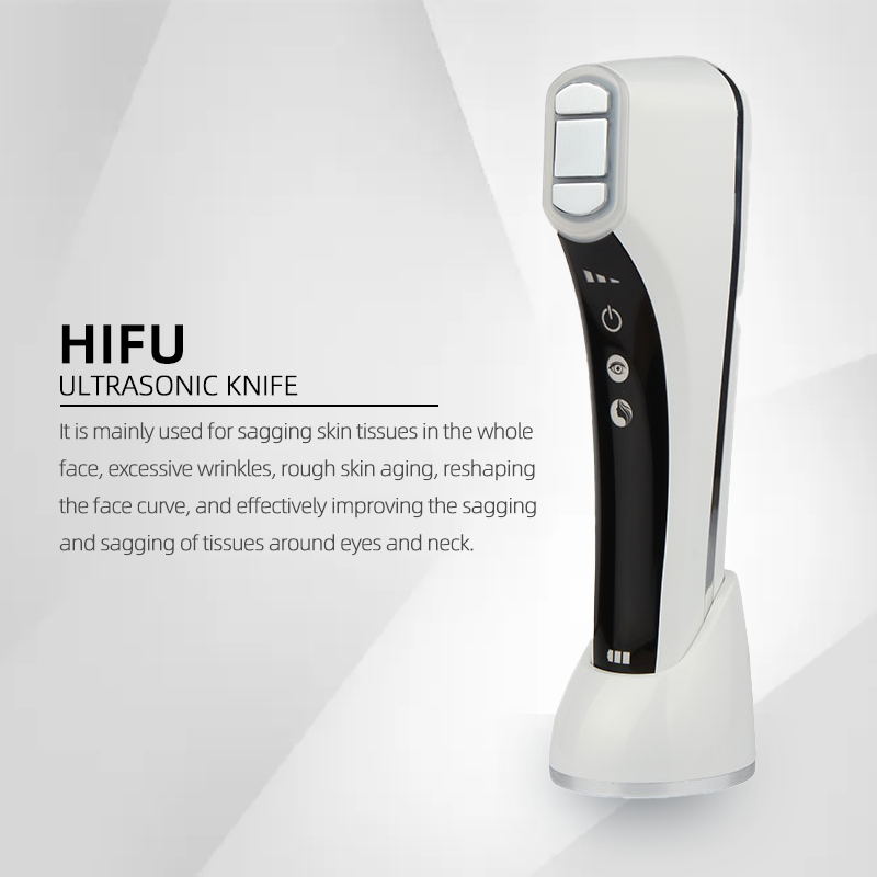 Mini HIFU Machine Warmed Up Protable Women Face lifting anti-wrinkles RF EMS Beauty Device Facial Machine Neck Chin Eyes Care