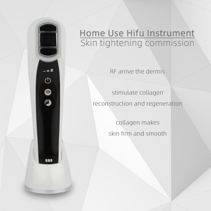 Mini HIFU Machine Warmed Up Protable Women Face lifting anti-wrinkles RF EMS Beauty Device Facial Machine Neck Chin Eyes Care