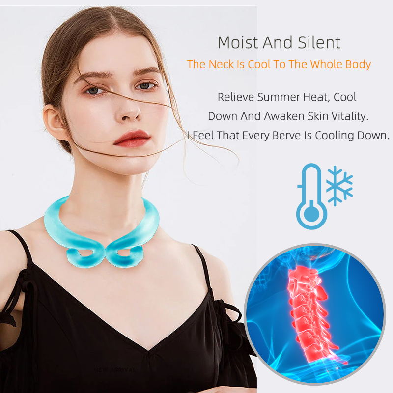 Wearable TPU/PCM Outdoor Indoor Dissipation Reusable Blue Portable Ring Icy Cooling Neck Ice Ring 