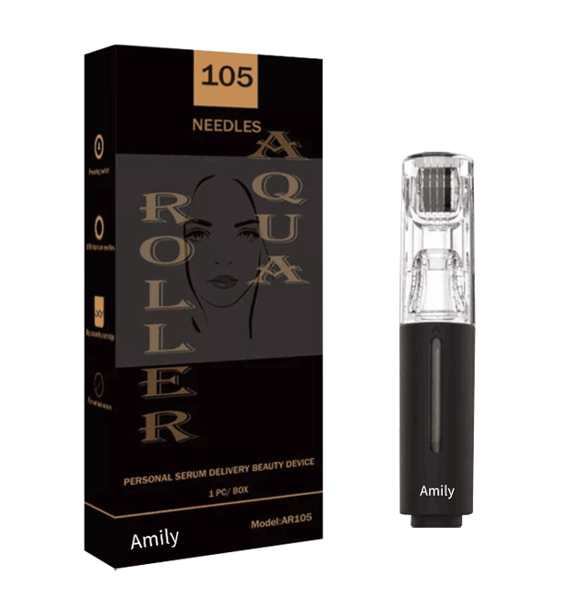 Amily High Quality Titanium Micro Needle Beard Roller Face Care Skin Dermaroller Microneedling Derma Roller