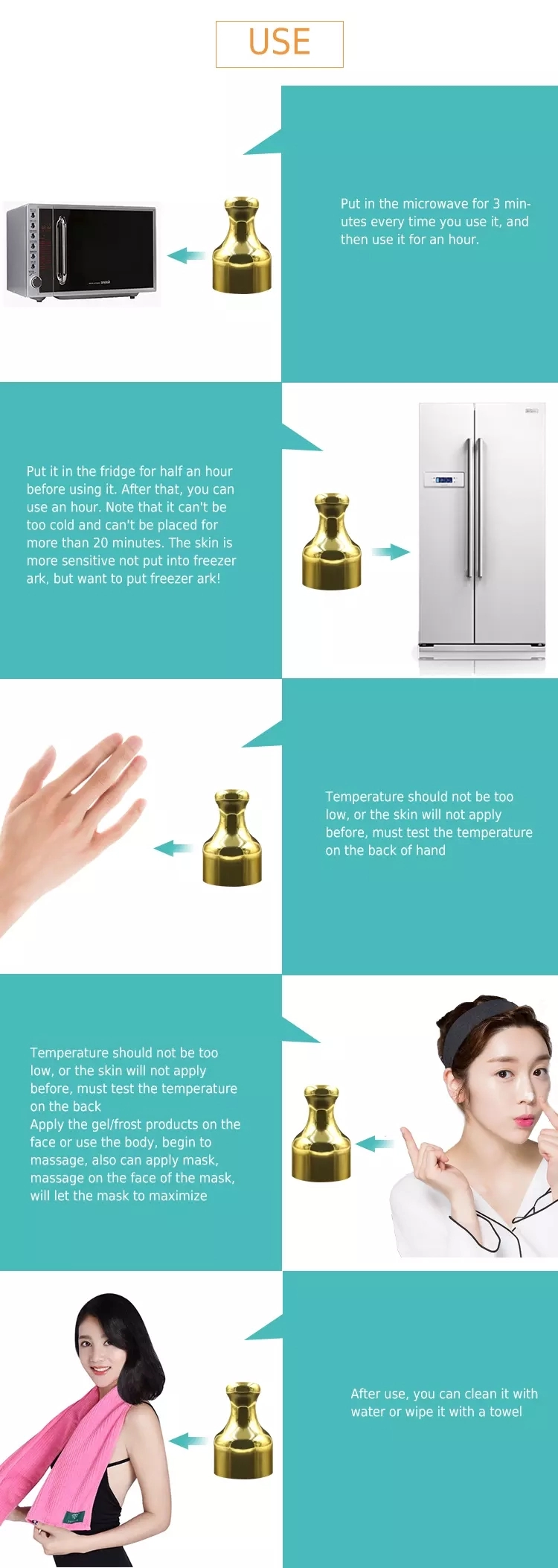 New Portable cooling skin tightening ice cooler skin care beauty equipment for body and facial