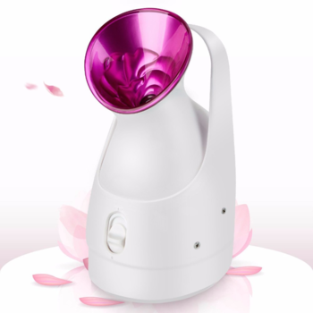 2019 New beauty & personal care portable facial steamer with magnifying lamp nano mist facial cleaning
