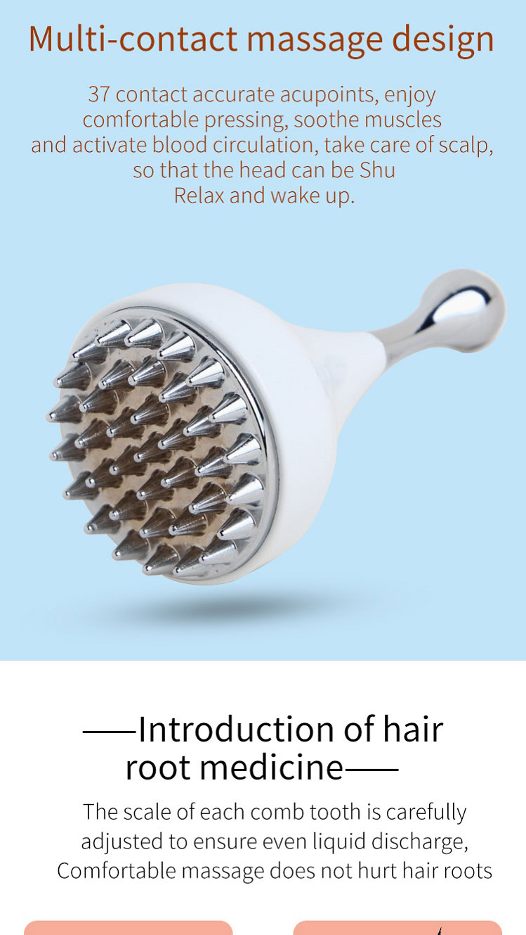 Stainless steel head massage comb(图4) Stainless steel head massage comb(图4)