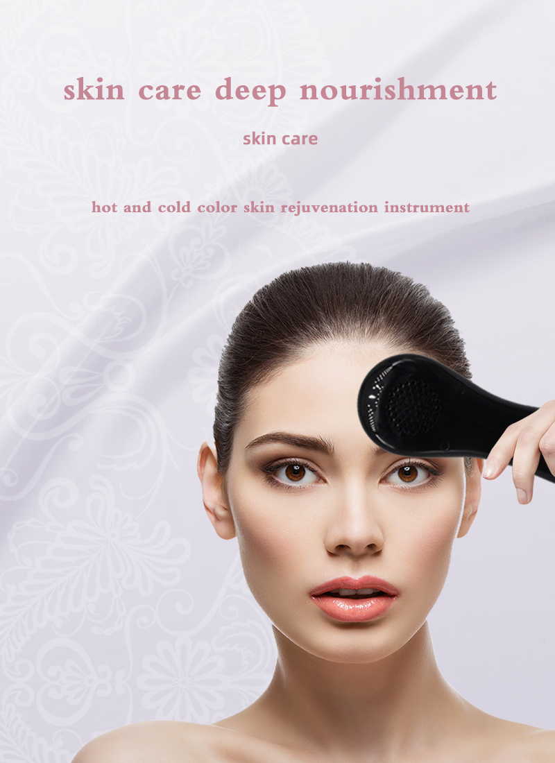 LED Face Skin Rejuvenation Cryotherapy Photon Facial Lifting Vibration Massager Hot Cool Instrument Skin Care Beauty Device(图3)