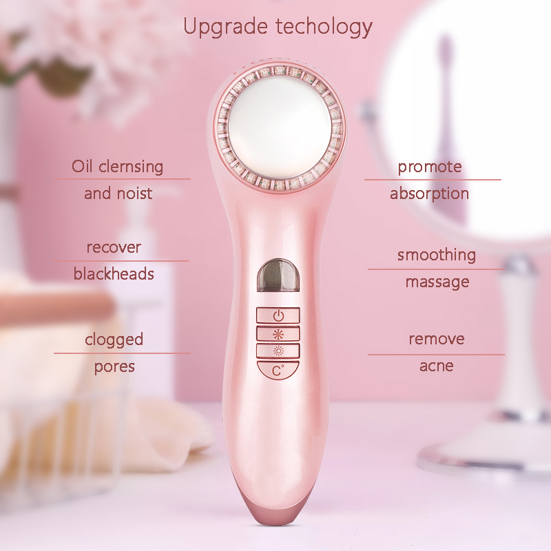 LED Face Skin Rejuvenation Cryotherapy Photon Facial Lifting Vibration Massager Hot Cool Instrument Skin Care Beauty Device(图8)